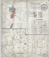 Lexington Massachusetts 1918 - Fire Insurance Index - Old Map Reprint