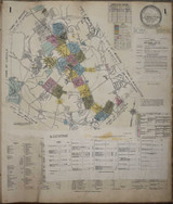 Lexington Massachusetts 1961 - Fire Insurance Index - Old Map Reprint