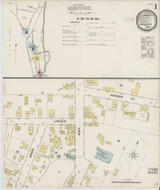 Monson Massachusetts 1887 - Fire Insurance Index - Old Map Reprint