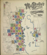 New Bedford Massachusetts 1893 - Fire Insurance Index - Old Map Reprint