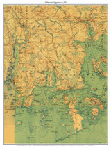 Addison and Jonesport 1921 - Custom USGS Old Topo Map - Maine