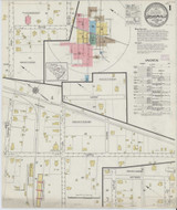 Bishopville South Carolina 1916 - Fire Insurance Index - Old Map Reprint