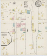 Clinton South Carolina 1889 - Fire Insurance Index - Old Map Reprint