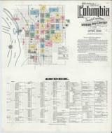 Columbia South Carolina 1910 - Fire Insurance Index - Old Map Reprint