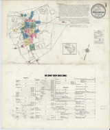 Greenwood South Carolina 1913 - Fire Insurance Index - Old Map Reprint