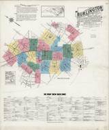Burlington North Carolina 1924 - Fire Insurance Index - Old Map Reprint