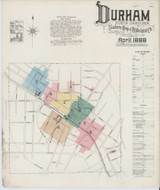 Durham North Carolina 1888 - Fire Insurance Index - Old Map Reprint
