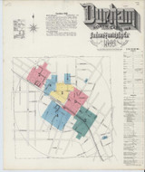 Durham North Carolina 1893 - Fire Insurance Index - Old Map Reprint