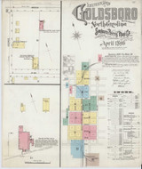 Goldsboro North Carolina 1896 - Fire Insurance Index - Old Map Reprint