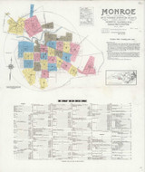 Monroe North Carolina 1930 - Fire Insurance Index - Old Map Reprint