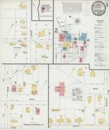 Statesville North Carolina 1900 - Fire Insurance Index - Old Map Reprint