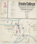 Trinity College North Carolina 1885 - Fire Insurance Index - Old Map Reprint