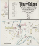 Trinity College North Carolina 1888 - Fire Insurance Index - Old Map Reprint