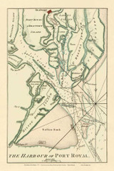 Port Royal Harbor, 1775 - South Carolina Precincts Custom Mouzon
