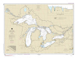 Great Lakes 2023 - Old Map Reprint Nautical Chart LS0