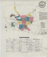 Bedford Virginia 1921 - Fire Insurance Index - Old Map Reprint