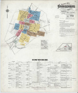 Harrisonburg Virginia 1918 - Fire Insurance Index - Old Map Reprint