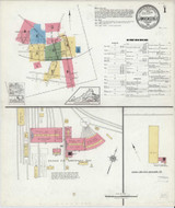 Lawrenceville Virginia 1920 - Fire Insurance Index - Old Map Reprint