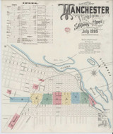 Manchester Virginia 1895 - Fire Insurance Index - Old Map Reprint