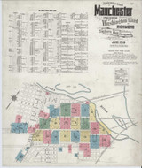 Manchester Virginia 1910 - Fire Insurance Index - Old Map Reprint