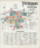 Petersburg Virginia 1903 - Fire Insurance Index - Old Map Reprint