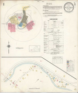 Richlands Virginia 1936 - Fire Insurance Index - Old Map Reprint