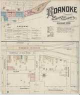 Roanoke Virginia 1886 - Fire Insurance Index - Old Map Reprint
