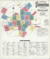 Staunton Virginia 1909 - Fire Insurance Index - Old Map Reprint