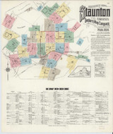 Staunton Virginia 1914 - Fire Insurance Index - Old Map Reprint