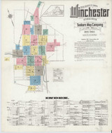 Winchester Virginia 1912 - Fire Insurance Index - Old Map Reprint
