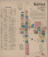 Bluefield West Virginia 1922 - Fire Insurance Index - Old Map Reprint
