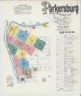 Parkersburg West Virginia 1893 - Fire Insurance Index - Old Map Reprint