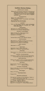 Cynthiana Business Directory - Old Town Map Custom Print - Harrison Co., Kentucky 1877