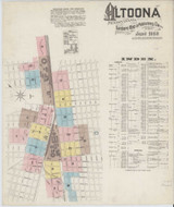 Altoona Pennsylvania 1888 - Fire Insurance Index - Old Map Reprint