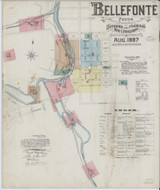 Bellefonte Pennsylvania 1887 - Fire Insurance Index - Old Map Reprint
