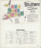 Bellefonte Pennsylvania 1911 - Fire Insurance Index - Old Map Reprint