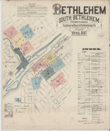 Bethlehem Pennsylvania 1885 - Fire Insurance Index - Old Map Reprint