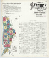 Braddock Pennsylvania 1908 - Fire Insurance Index - Old Map Reprint