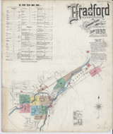 Bradford Pennsylvania 1890 - Fire Insurance Index - Old Map Reprint