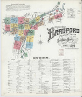 Bradford Pennsylvania 1899 - Fire Insurance Index - Old Map Reprint