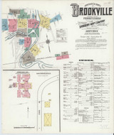 Brookville Pennsylvania 1910 - Fire Insurance Index - Old Map Reprint