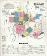 Brookville Pennsylvania 1921 - Fire Insurance Index - Old Map Reprint