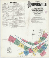 Brownsville Pennsylvania 1907 - Fire Insurance Index - Old Map Reprint