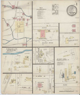 Canton Pennsylvania 1885 - Fire Insurance Index - Old Map Reprint