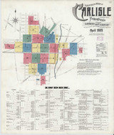 Carlisle Pennsylvania 1909 - Fire Insurance Index - Old Map Reprint