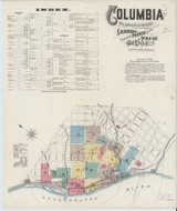 Columbia Pennsylvania 1894 - Fire Insurance Index - Old Map Reprint