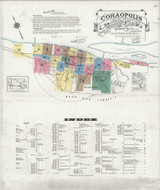 Coraopolis Pennsylvania 1924 - Fire Insurance Index - Old Map Reprint