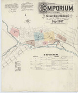 Emporium Pennsylvania 1887 - Fire Insurance Index - Old Map Reprint