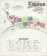 Emporium Pennsylvania 1909 - Fire Insurance Index - Old Map Reprint