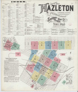 Hazleton Pennsylvania 1895 - Fire Insurance Index - Old Map Reprint